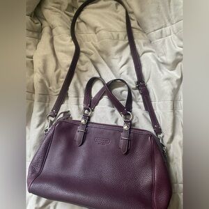 Preloved leather Coach crossbody handbag